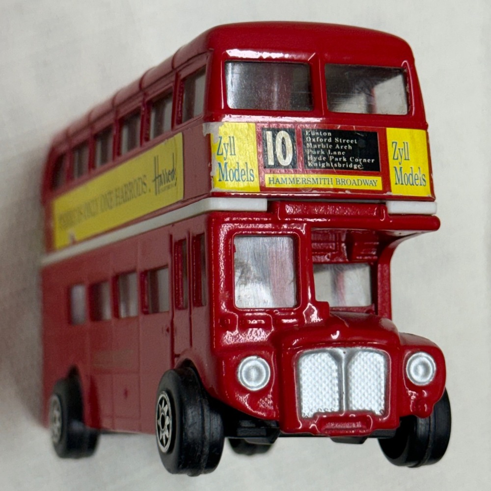 Zyll Models London Transport Double Decker Bus Harrods Red Diecast Model Toy - Picture 7 of 16